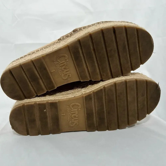 Circus NY by Sam Edelman Cora‎ Espadrille Women’s Shoes Platform Size 7 Tan - Picture 6 of 10